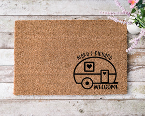 HOLIDAYS - PERSONALISED CARAVAN WELCOME DOORMAT