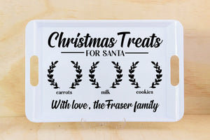 PERSONALISED SANTA'S TREAT SERVING PLATTER #3