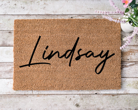 PERSONALISED SIGNATURE FAMILY NAME DOORMAT