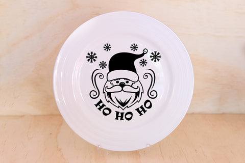 HO HO HO Upcycled Plate