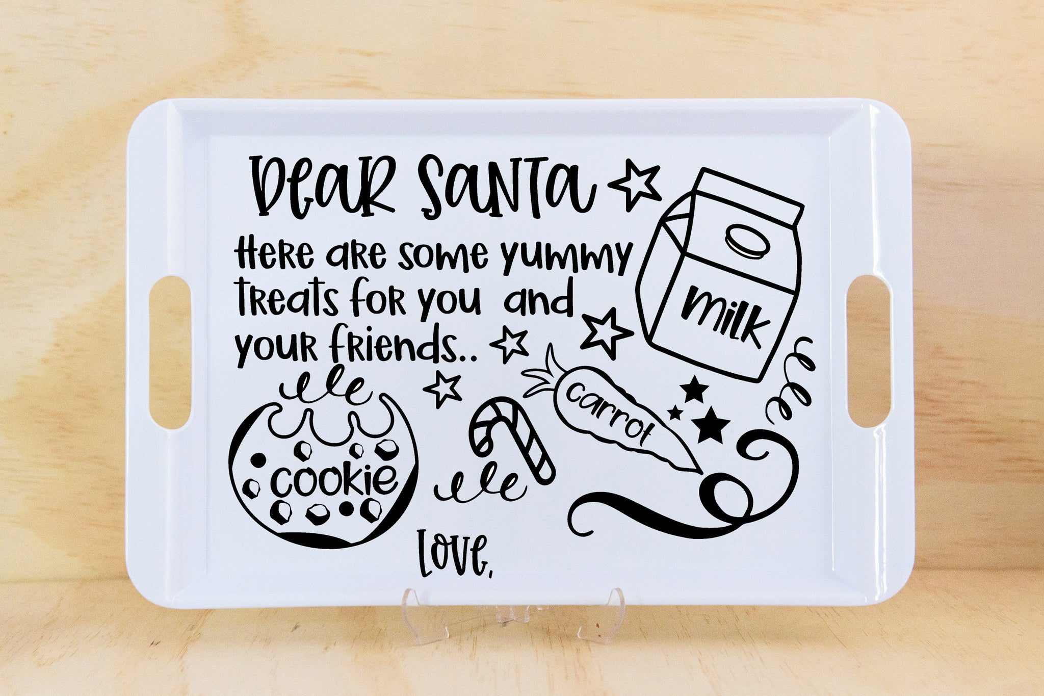 PERSONALISED SANTA'S TREAT SERVING PLATTER #2